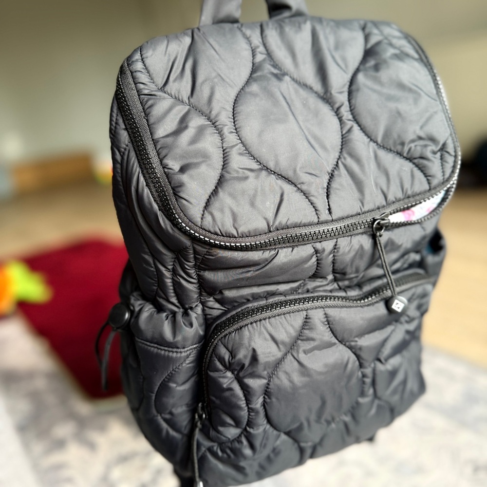 Vera Bradley Charcoal Quilted Backpack
